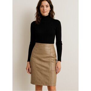 Vintage Leathers by Tibor Skirt Women’s 14 Genuine Leather High Waist 90s MIDI